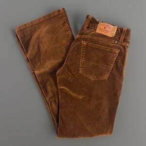 RARE Vtg Y2K Lucky Brand Lower-Rise Peanut **Velvet Pant** $29$ (Size 2/26)